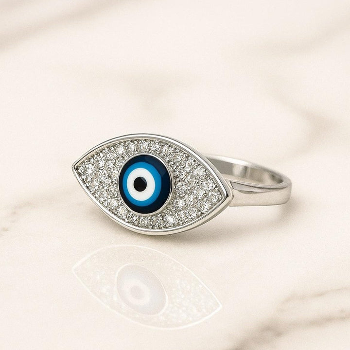 Elegant Evil Eye Protection Ring