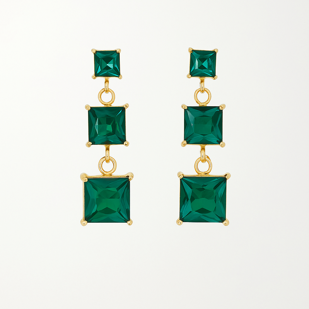 Verde Eclat Emerald Drop Earrings