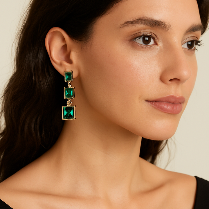 Verde Eclat Emerald Drop Earrings