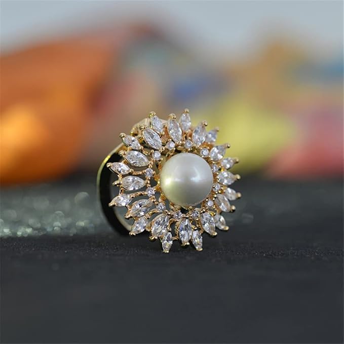 Crown Pearl Blossom Ring