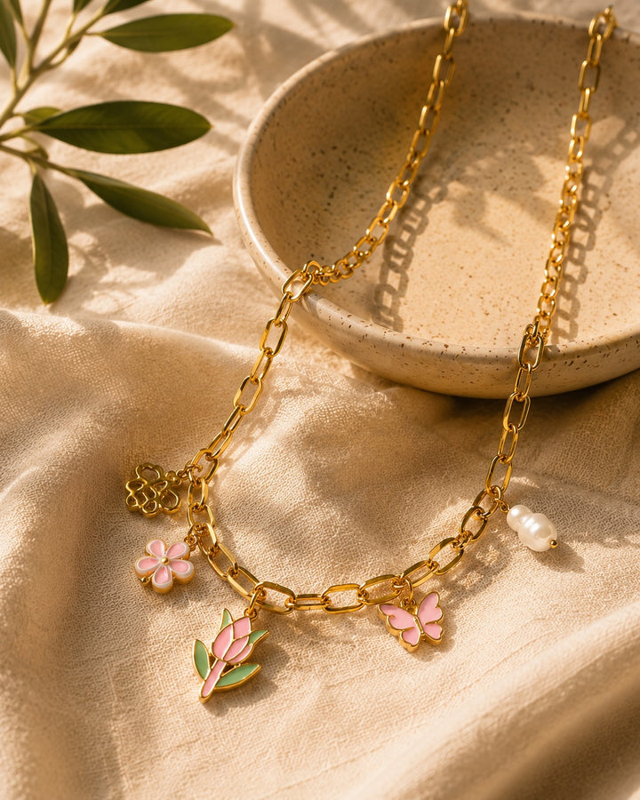 Blooming Garden Charm Necklace