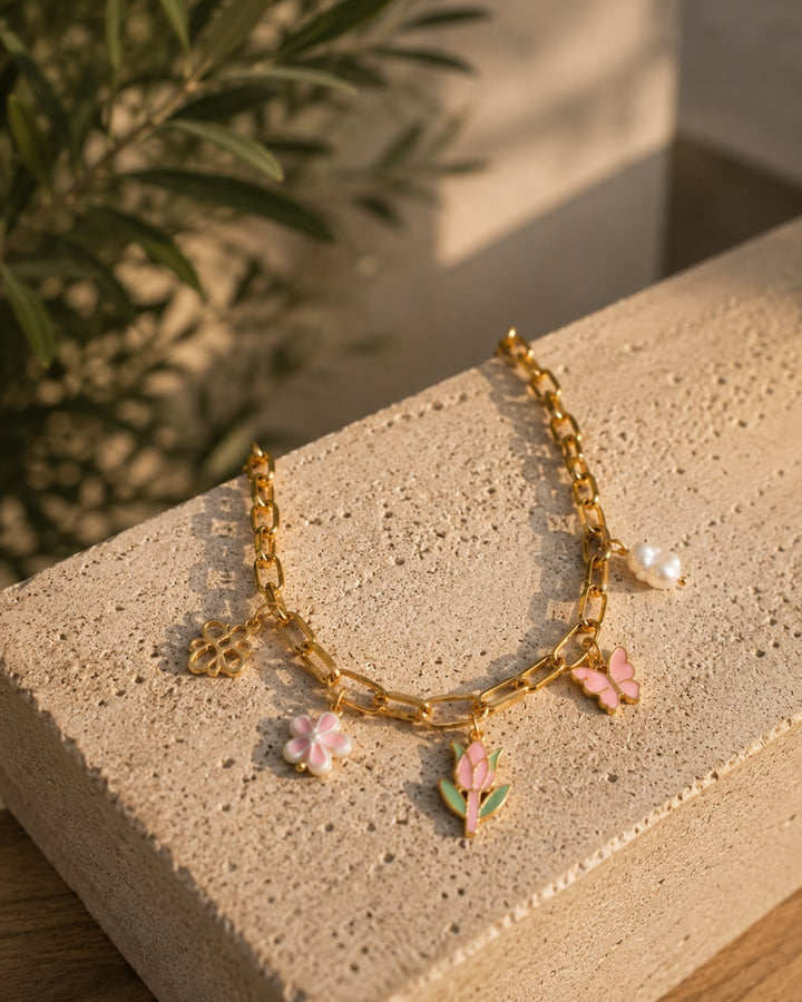 Blooming Garden Charm Necklace