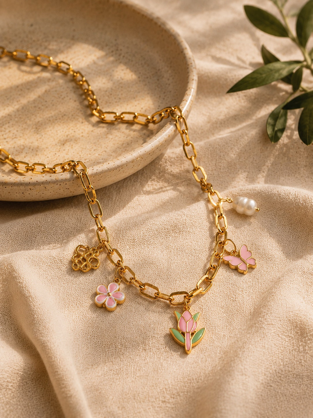 Blooming Garden Charm Necklace