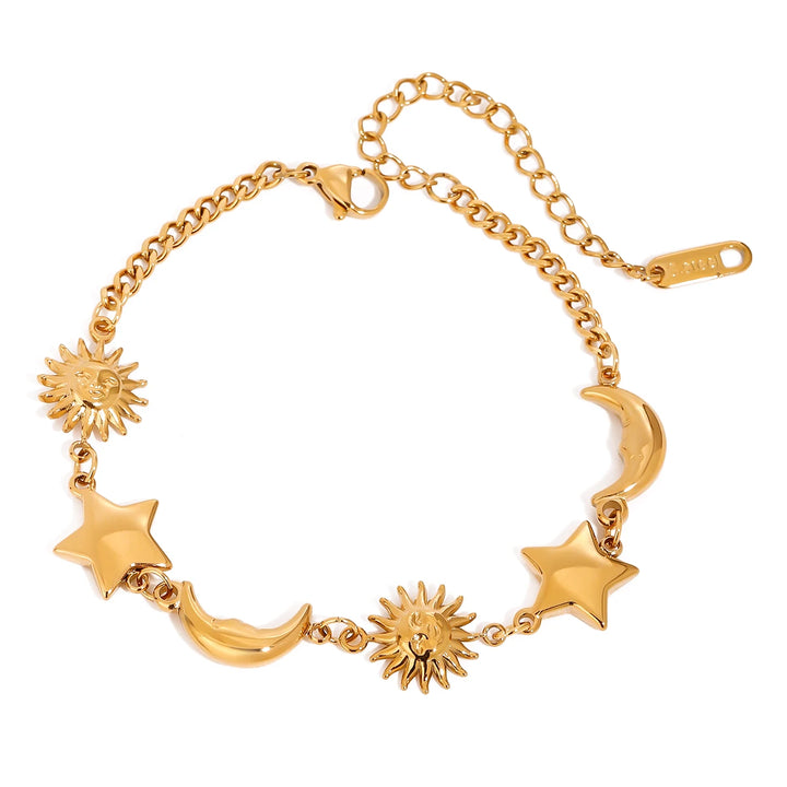 Céleste Sun Moon Star Bracelet