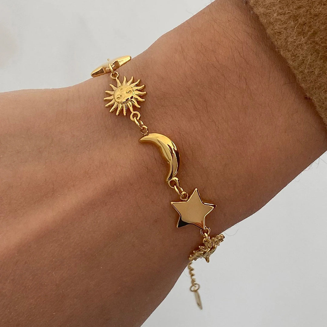 Céleste Sun Moon Star Bracelet