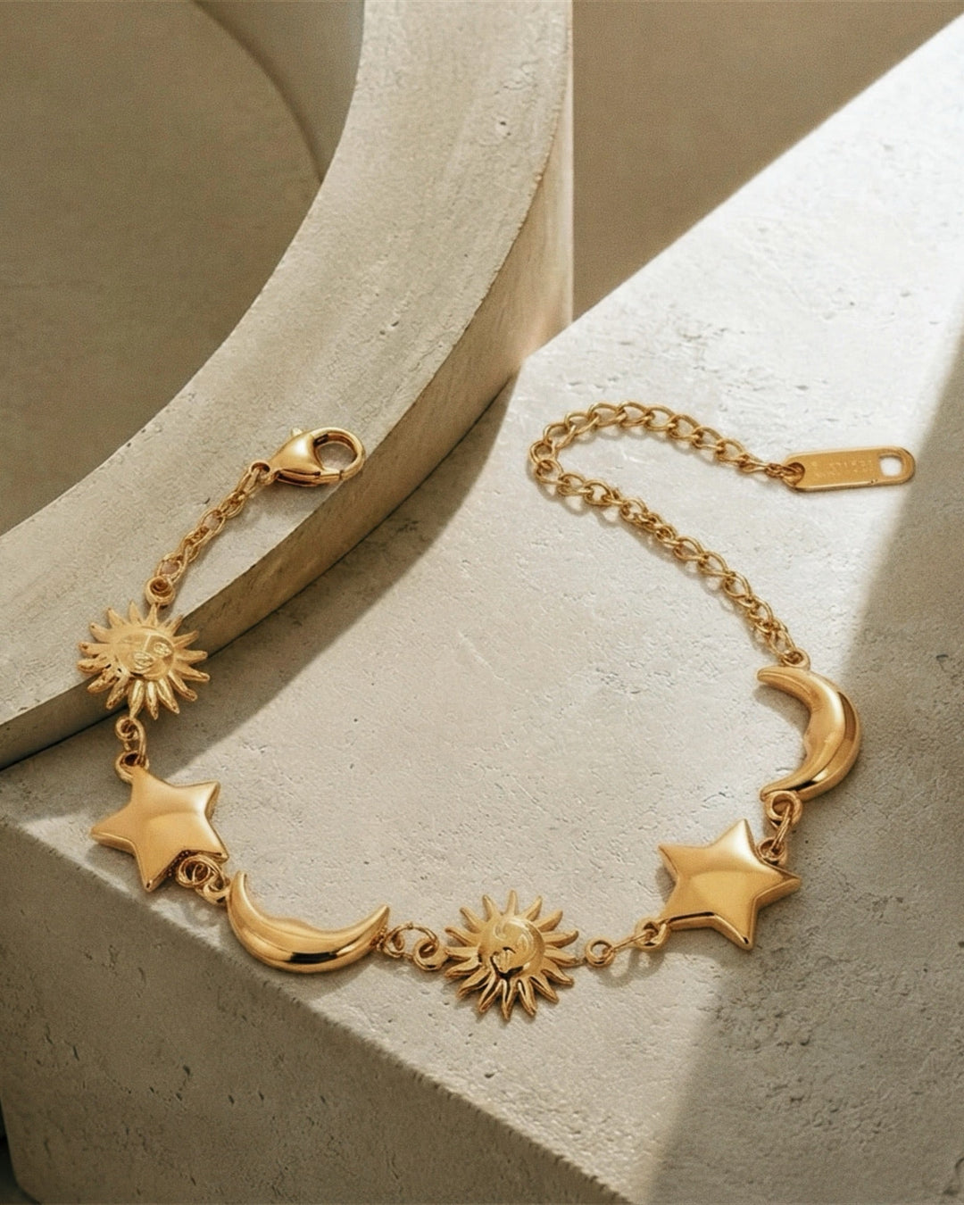 Céleste Sun Moon Star Bracelet