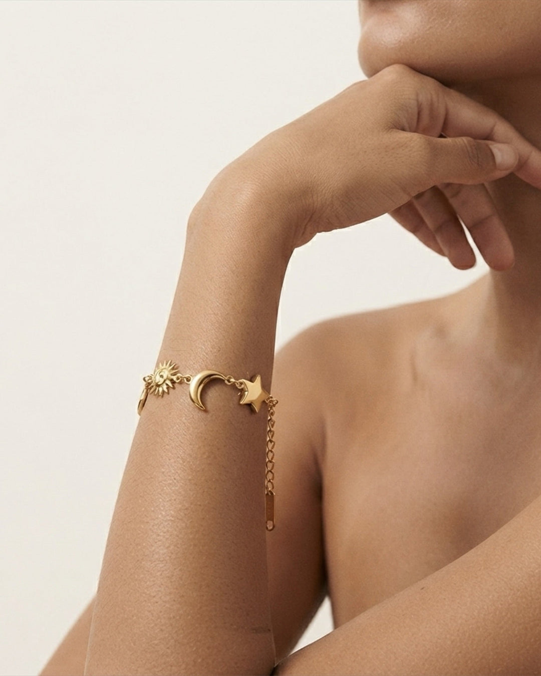 Céleste Sun Moon Star Bracelet