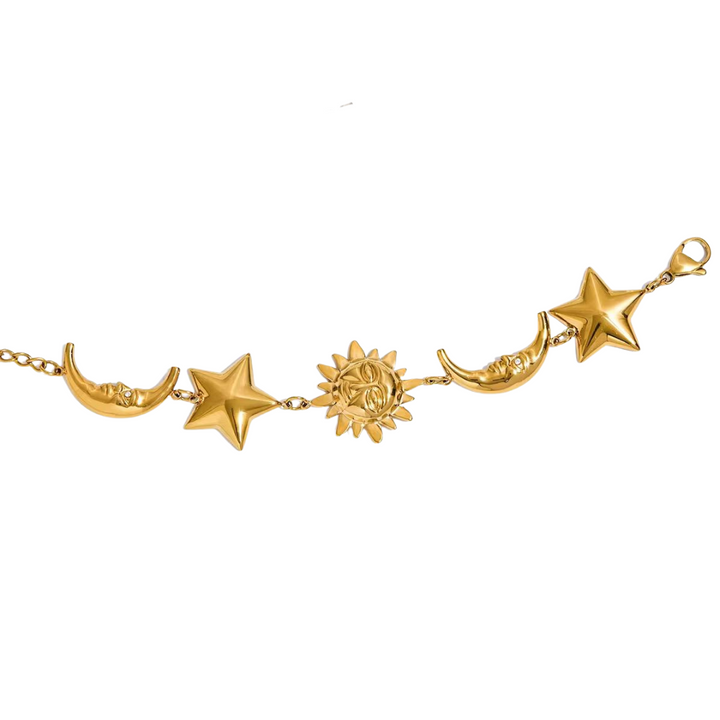 Céleste Sun Moon Star Bracelet