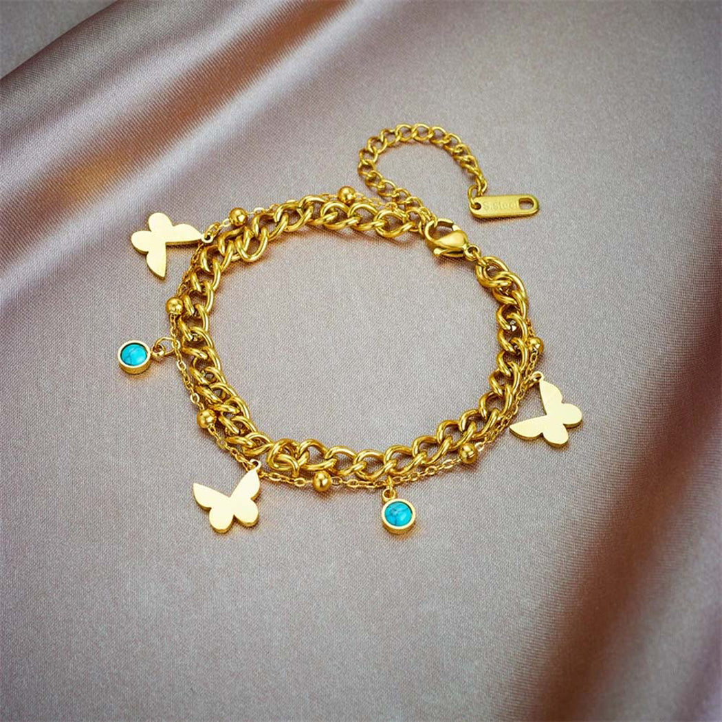 Bellezza Butterfly Charm Bracelet