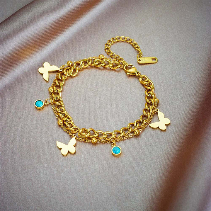 Bellezza Butterfly Charm Bracelet