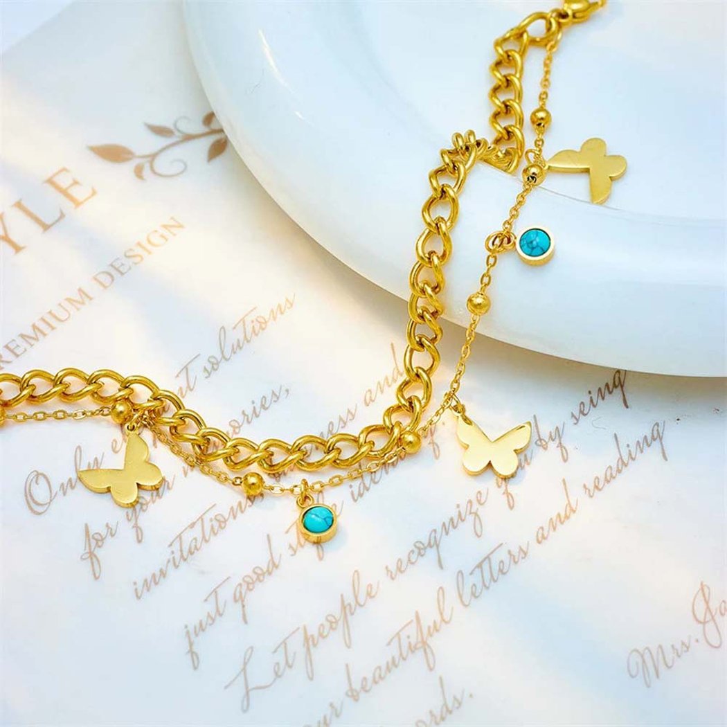 Bellezza Butterfly Charm Bracelet