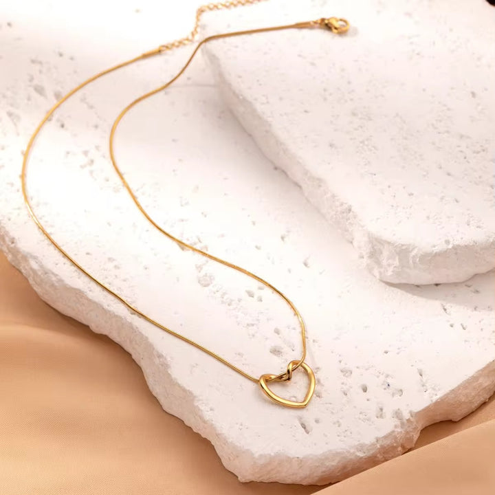 Belle Amora Open Heart Necklace