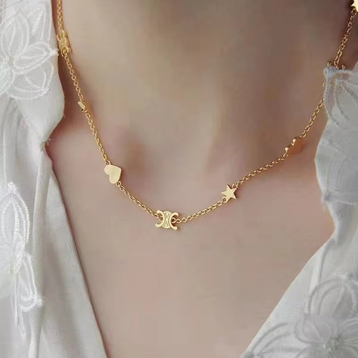 Etoile Charm Heartline Necklace