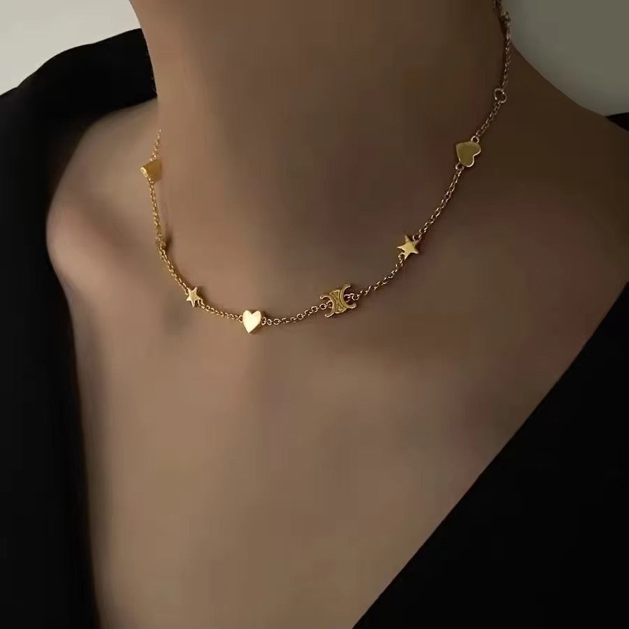 Etoile Charm Heartline Necklace