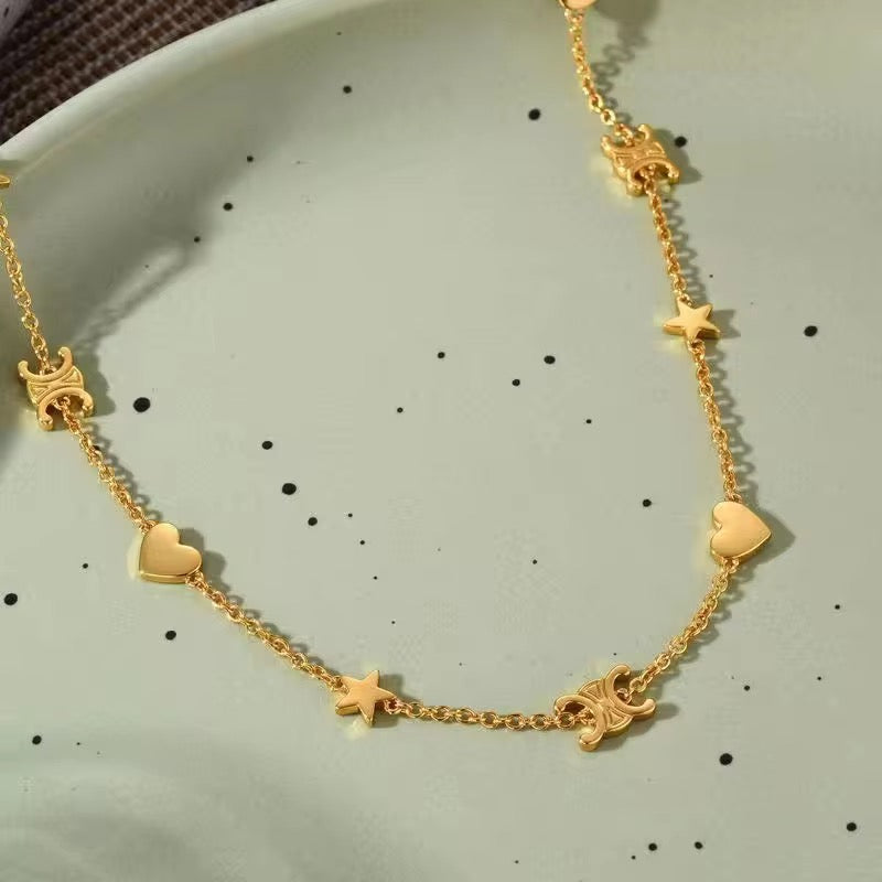 Etoile Charm Heartline Necklace