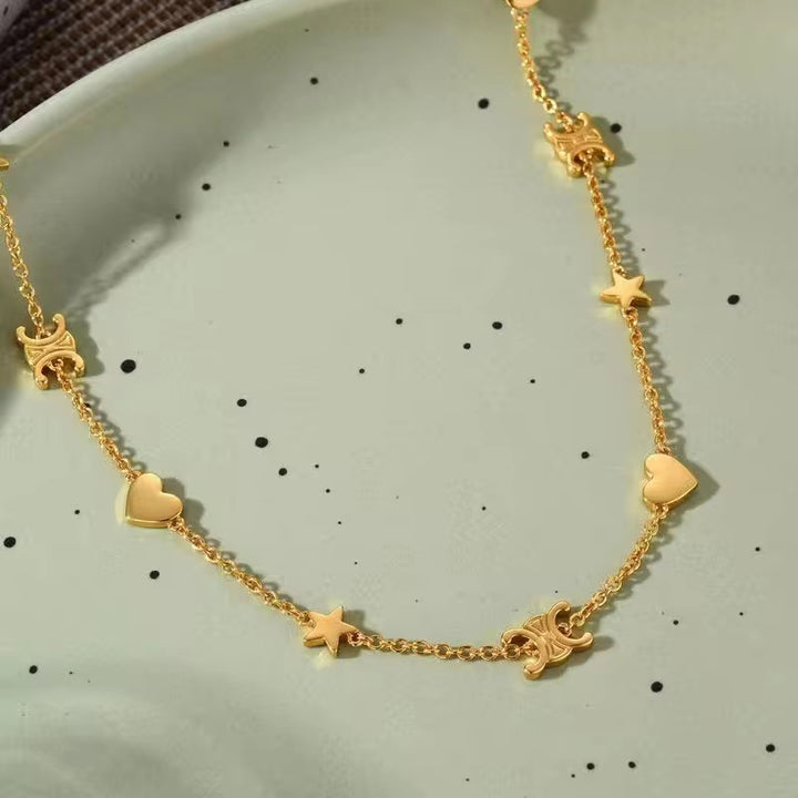 Etoile Charm Heartline Necklace