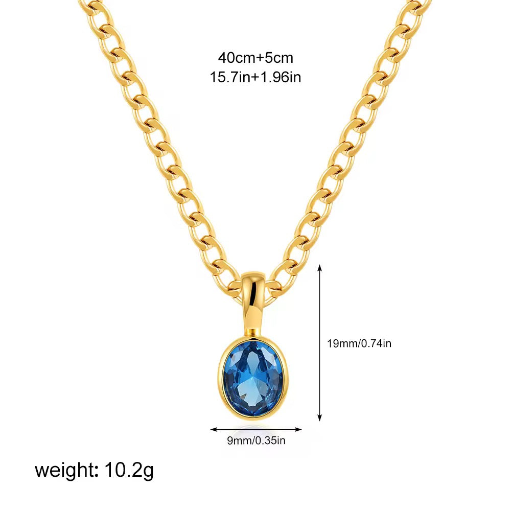 Serenità d'Or Sapphire Necklace