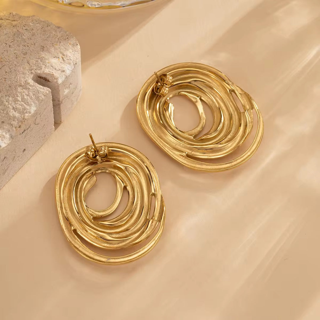 Eternal Vortex Hoop Earrings