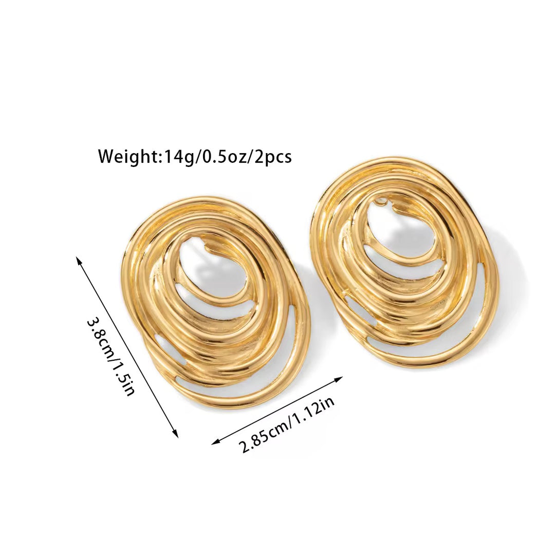 Eternal Vortex Hoop Earrings