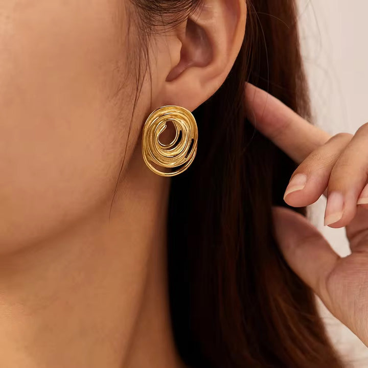 Eternal Vortex Hoop Earrings