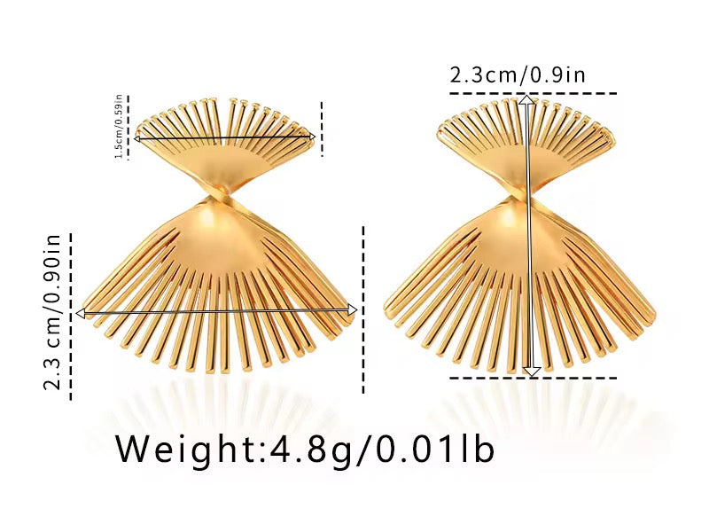Sunburst Horizon Drop Earrings