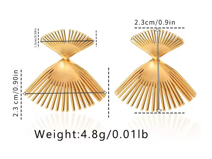 Sunburst Horizon Drop Earrings