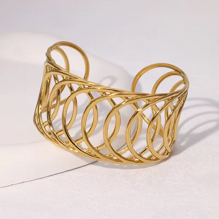 Helix Wave Cuff Bracelet