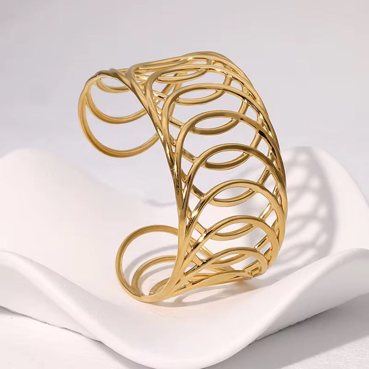 Helix Wave Cuff Bracelet