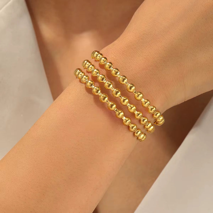 Triple Strand Bead Bracelet