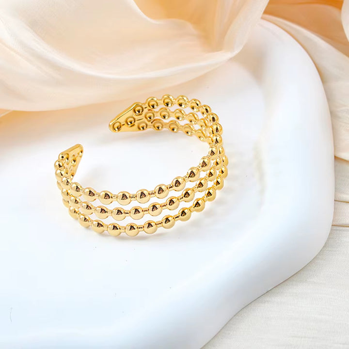 Triple Strand Bead Bracelet