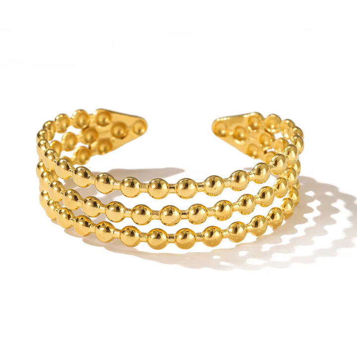 Triple Strand Bead Bracelet