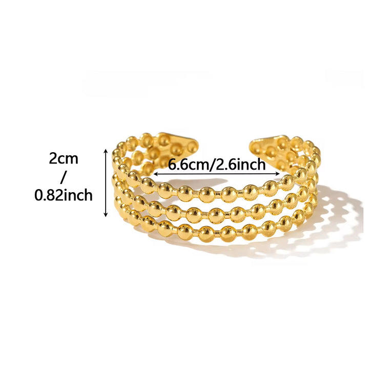 Triple Strand Bead Bracelet