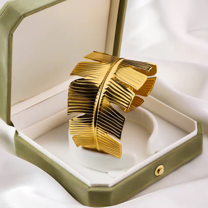 Regal Leaf Wings Bracelet