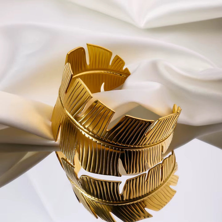 Regal Leaf Wings Bracelet