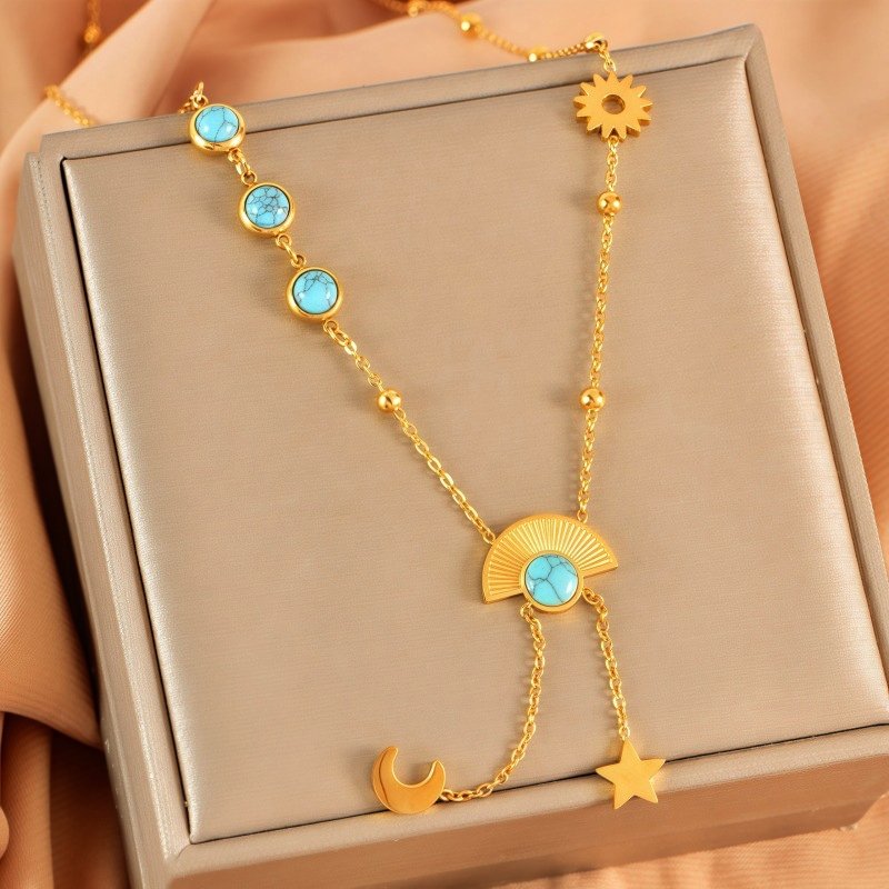 Dreamy Moon Star Mystic Necklace
