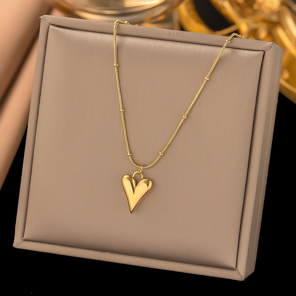 Heart of Gold Pendant Set - Élan D'Or