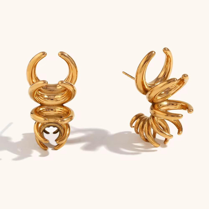 Luxe Halo Swirl Earrings