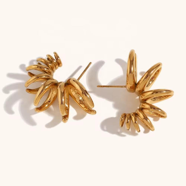Luxe Halo Swirl Earrings