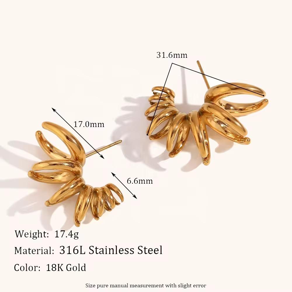 Luxe Halo Swirl Earrings