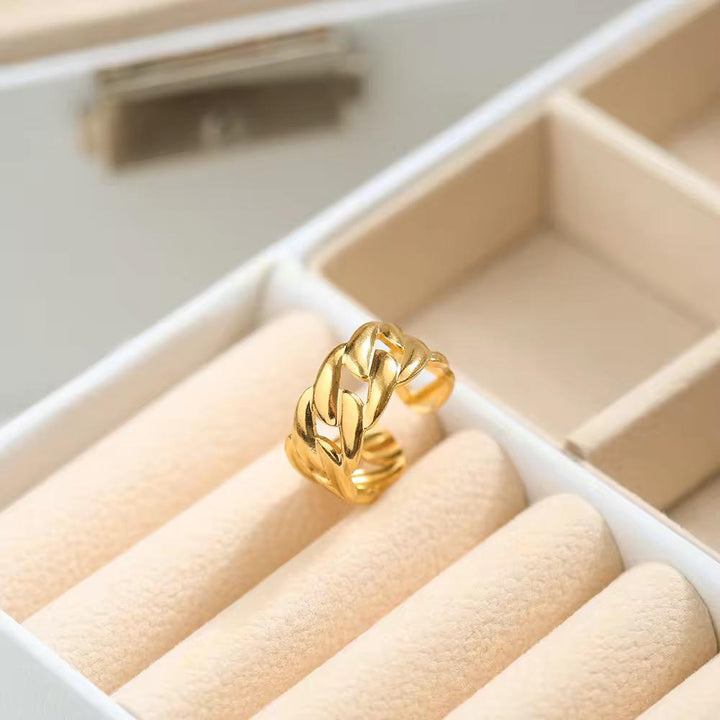 Woven Dreams Statement Ring