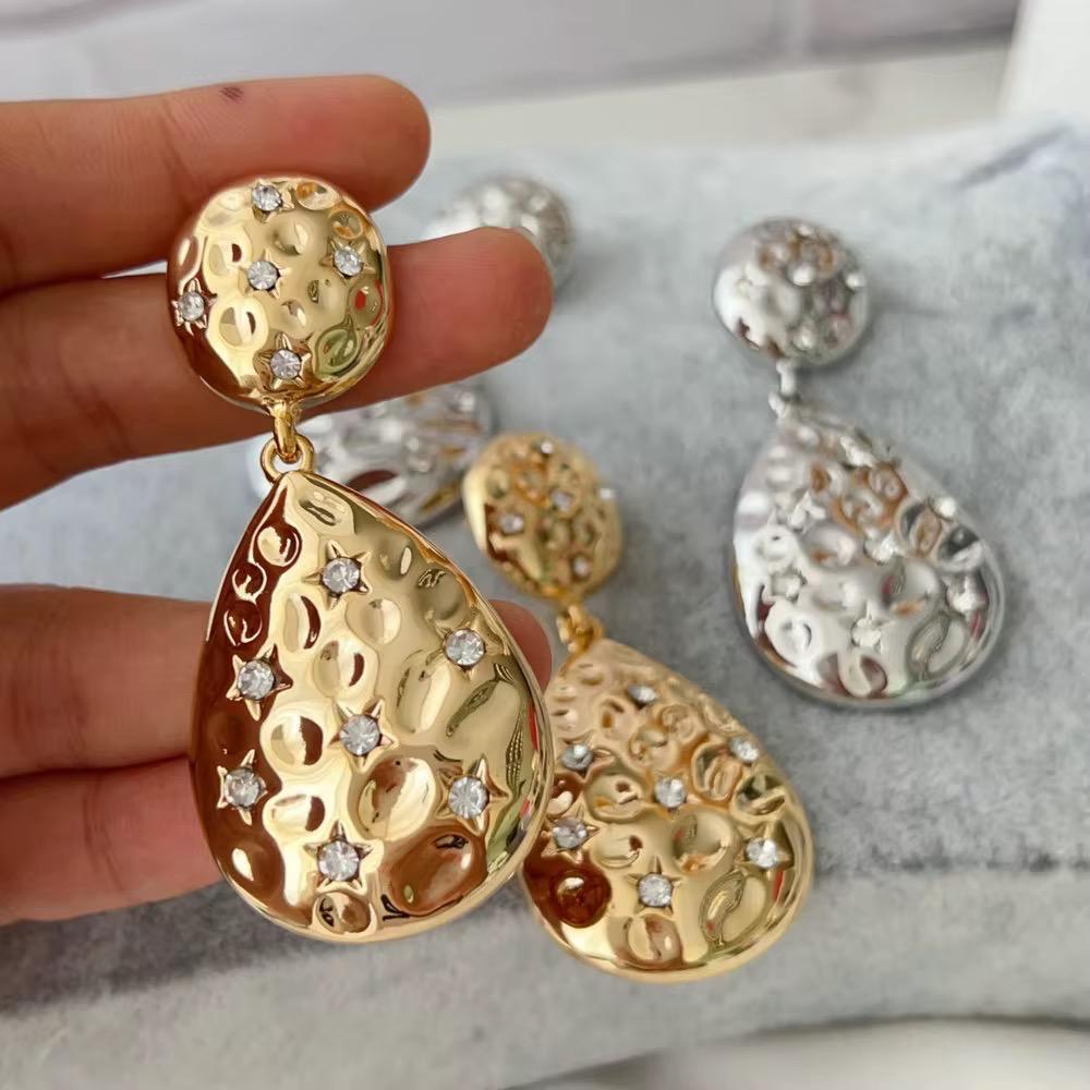 Starburst Dome Hoop Earrings