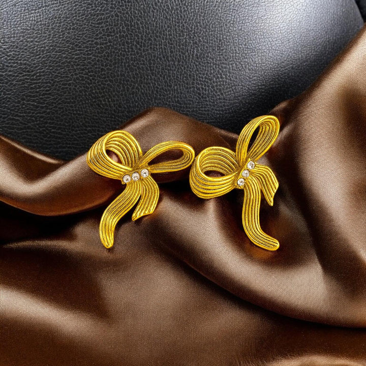Ribbon Bow Knot Earrings