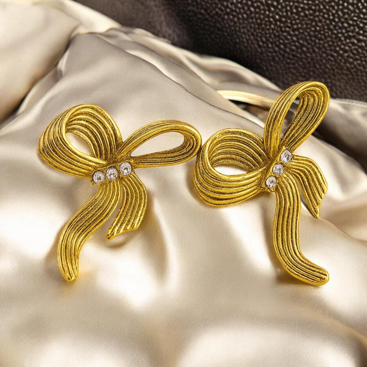 Ribbon Bow Knot Earrings