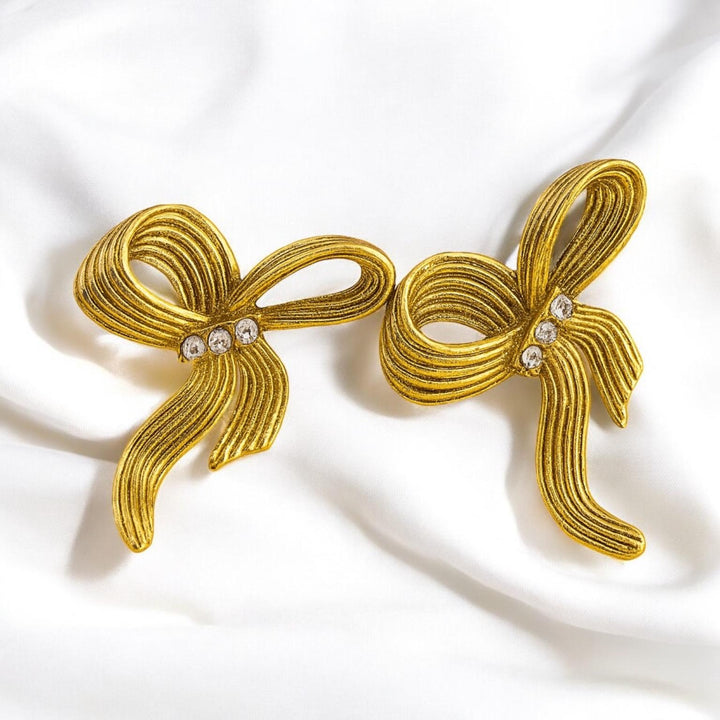 Ribbon Bow Knot Earrings