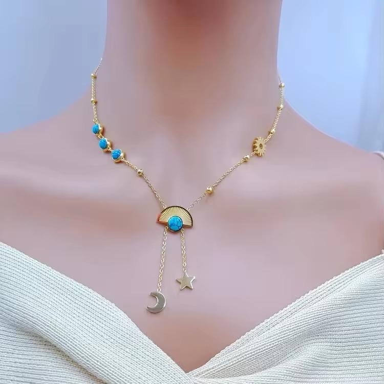 Dreamy Moon Star Mystic Necklace