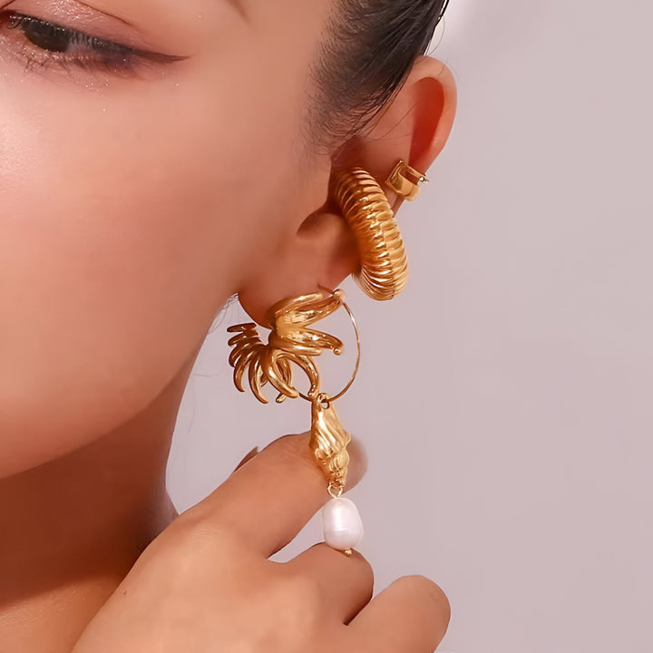 Luxe Halo Swirl Earrings