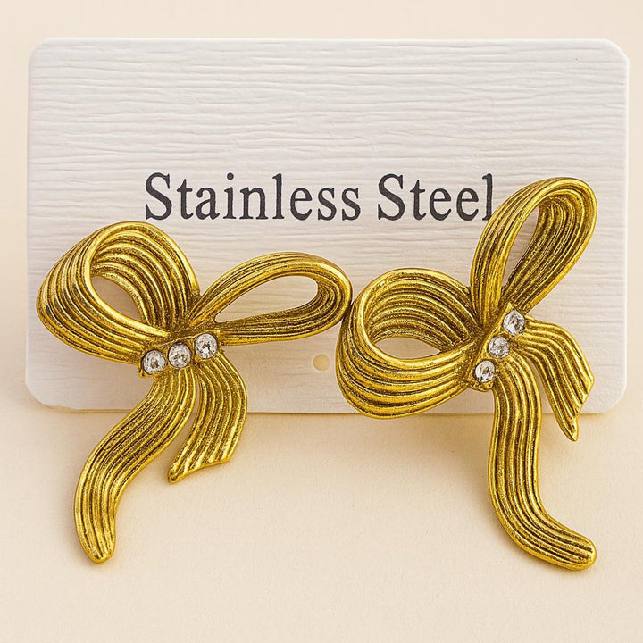 Ribbon Bow Knot Earrings