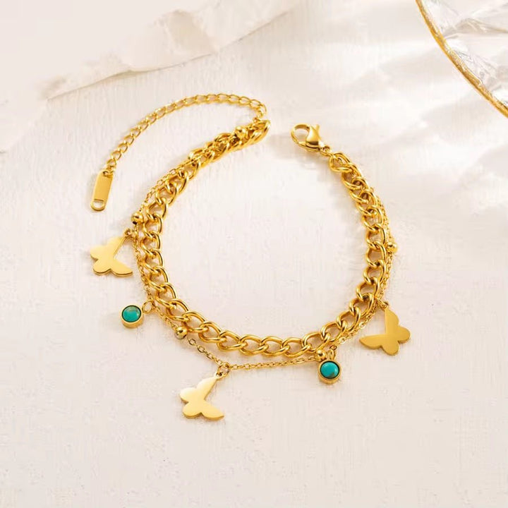Bellezza Butterfly Charm Bracelet - Élan D&