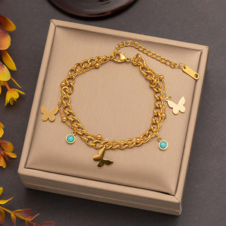 Bellezza Butterfly Charm Bracelet - Élan D&