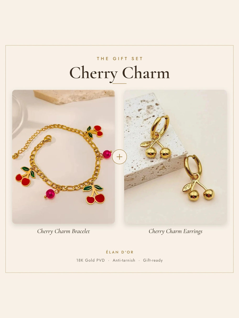 Cherry Charm Gift Set